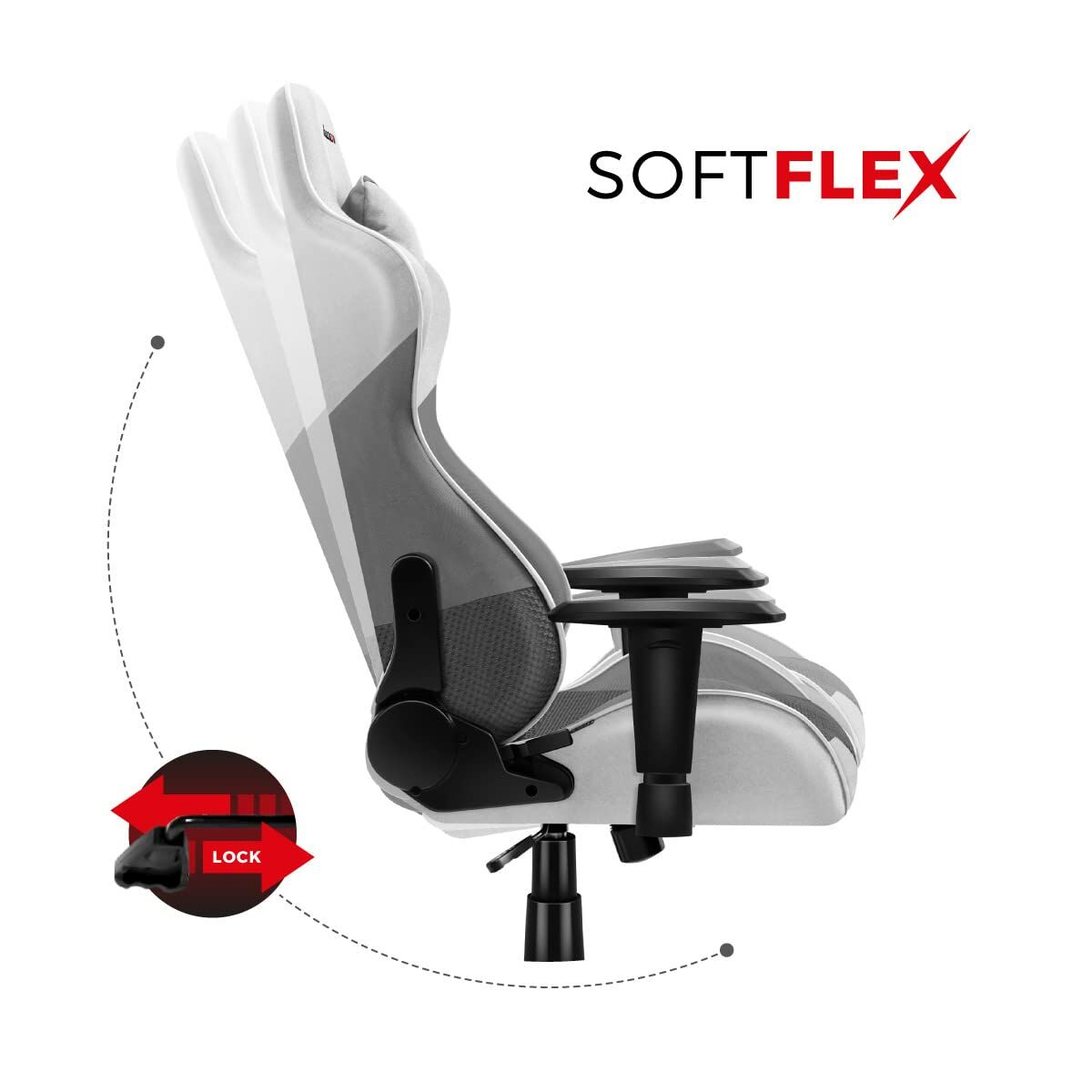 Стул Gaming Huzaro Hz-Force 6.2 White Mesh Белый